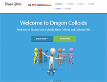 Tablet Screenshot of dragoncolloids.com
